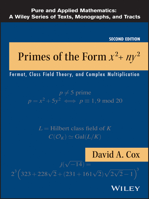 Upplýsingar um Primes of the Form x2+ny2 eftir David A. Cox - Biðlisti